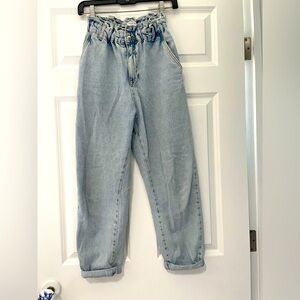 Zara Light Blue Boyfriend Jeans